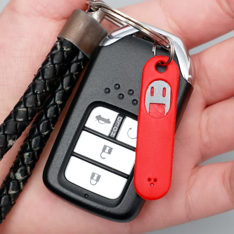 SIM Card Removal Needle Pin Anti-lost Tray Charm Keychain Split Rings Phone SIM Card Storage Case Ejecter Tool Needles