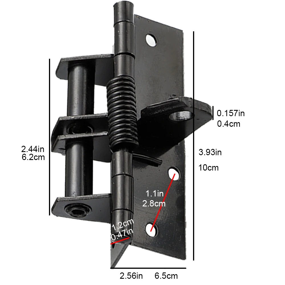 Self Closing Spring Door Hinge Mute 4 Inch Cabinet Door Hinge Invisible Automatic Closer Anti-Rust Household Hardware