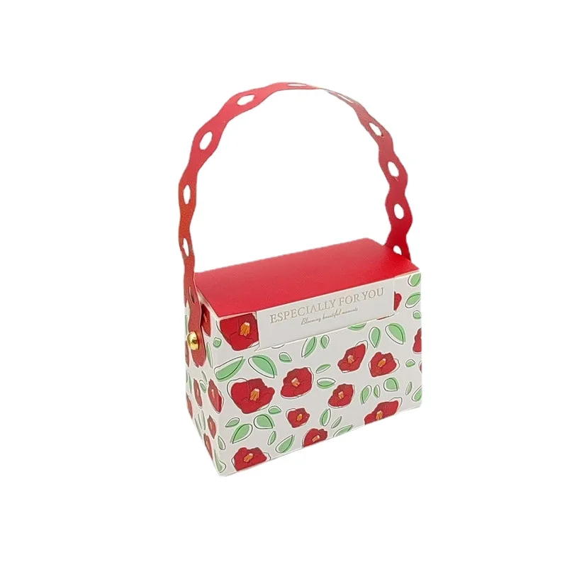 

50/100pcs Wedding Gift Boxes Portable Packaging Bag DIY Pink Red Candy Chocolate Box Party Favors Christmas Birthday Decoration