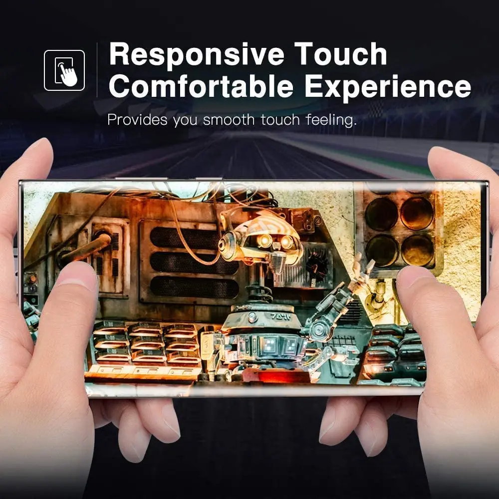 3D Curved Tempered Glass HD Screen Protector - 2/4 Pack