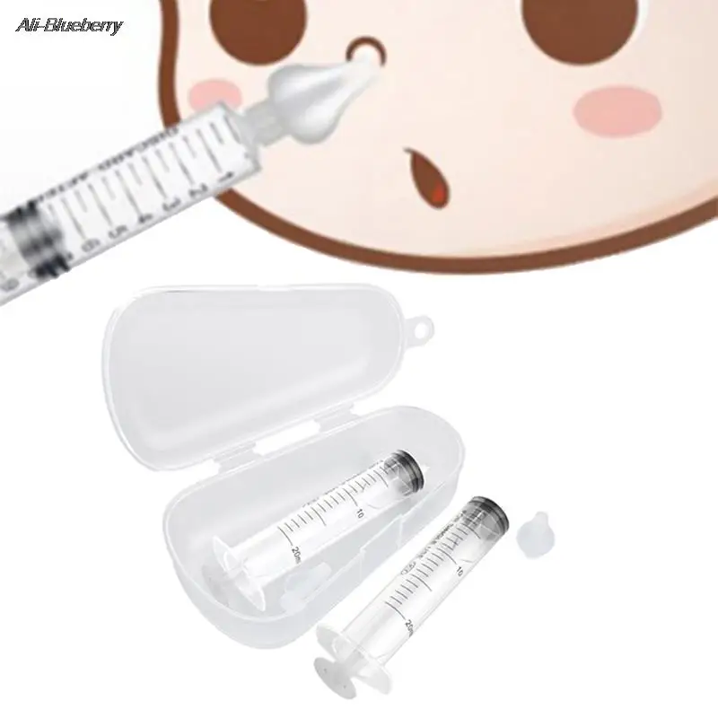 

2Pcs/set Professional Syringe Nasal Irrigator With Syringes For Baby Infant Safe Nasal Cleaner For Newborns Infants Nose Cleaner