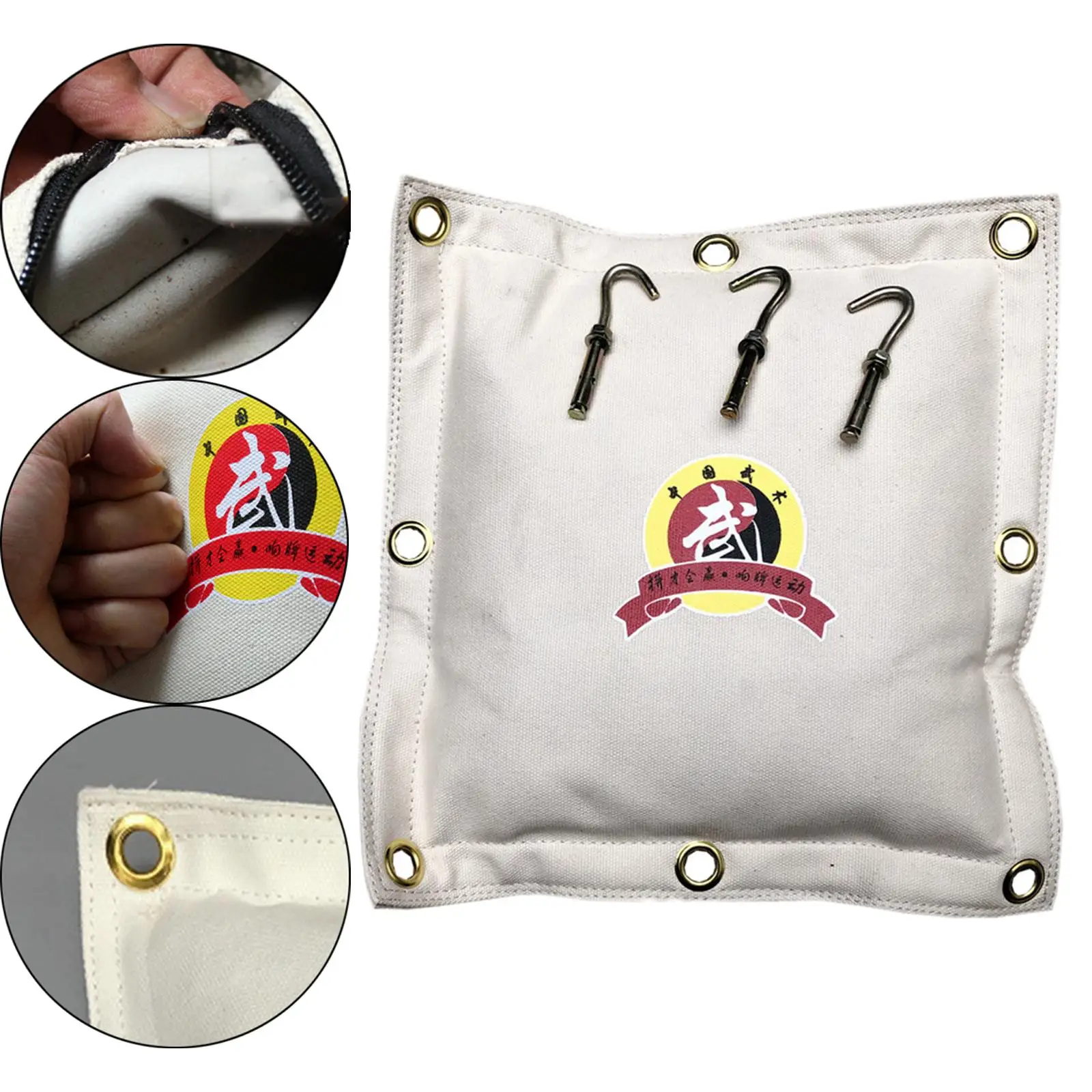 Wall Sandbag Fore Arm Workouts with Stainless Ring for Backyard