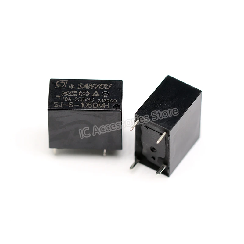 5 Pz Relè Sj-S- 105 112 124Dmh Muslim10A250V 4 Pin Normalmente Aperto