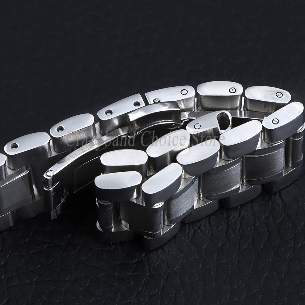Elegant Stainless Steel Watch Strap Replacement