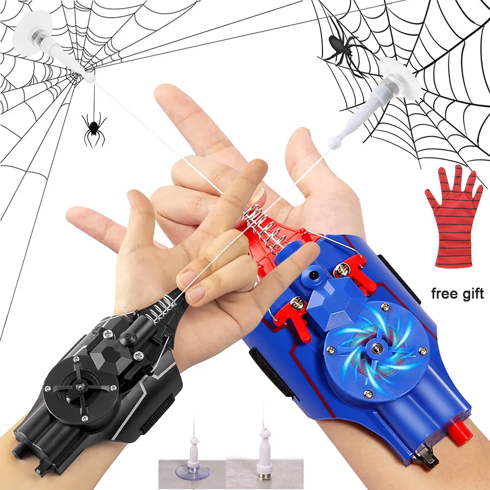  Shooter Launcher String Toy Electric Reel in Spider  Shooters