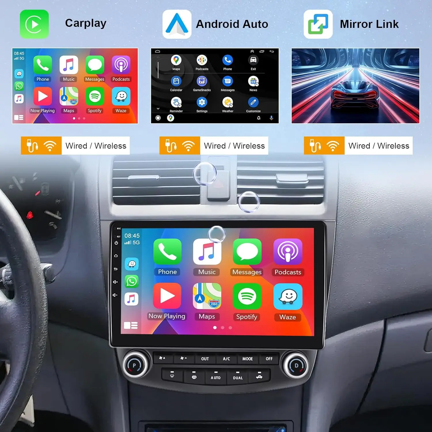 Android Car Stereo Radio Touch Screen GPS