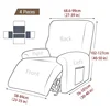 Jacquard Recliner Sofa Cover Non-slip Sofa Cover All-inclusive Single Seater Couch Slipcover Armchair 4PCS/Set 2