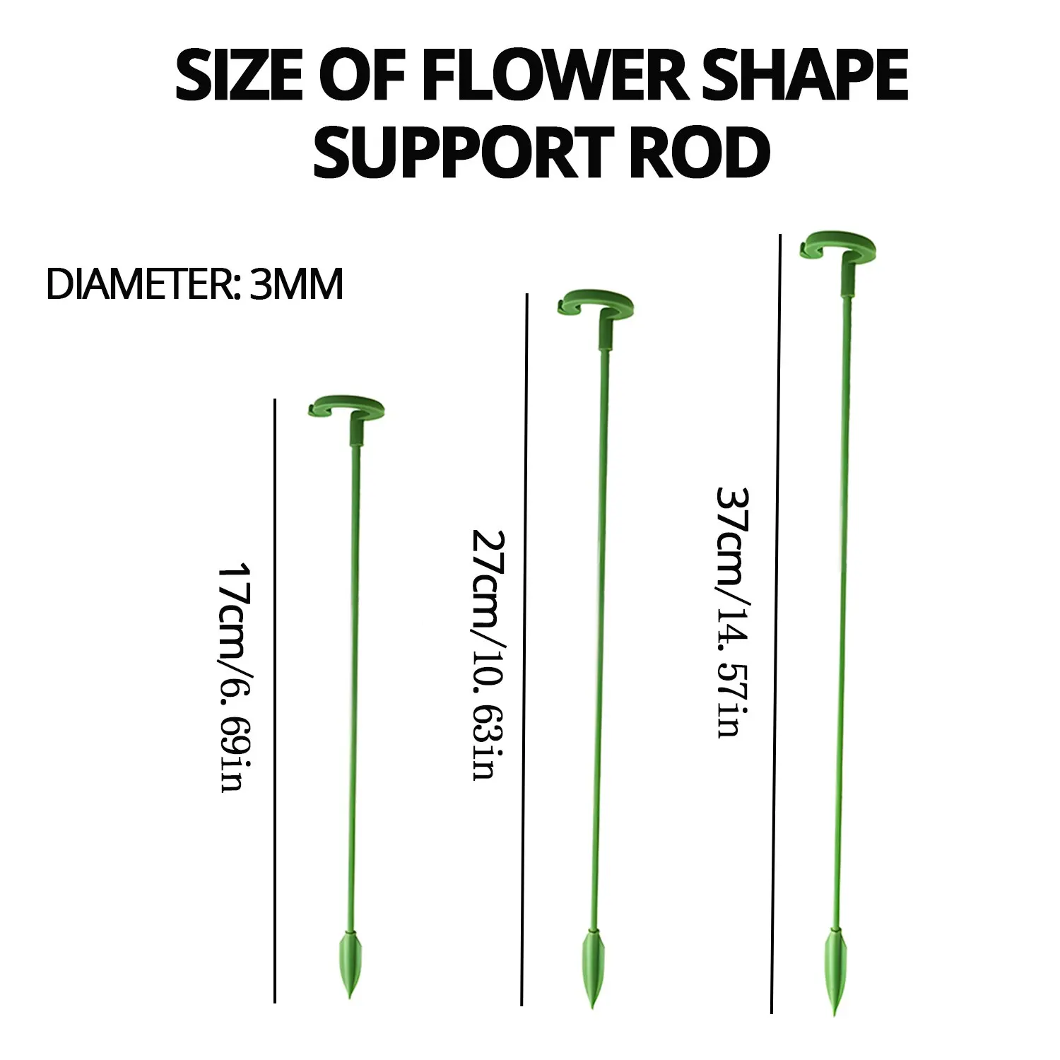 Plant Support Stakes Garden Single Stem Flower Support Stake Amaryllis Plant Cage Plastic Flower Stand
