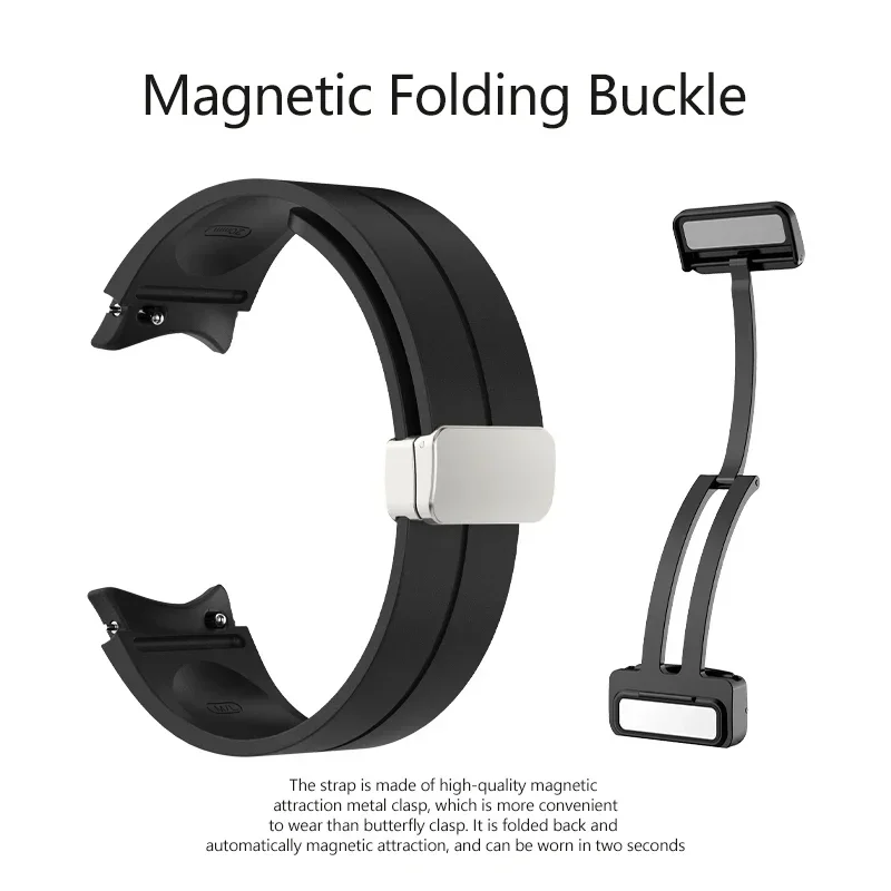 Magnetic Silicone Strap Bracelet