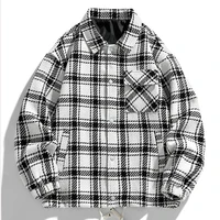 Plaid Jacket Men Plus Size 8XL 9XL Jacket Coat Spring Autumn Plaid Coat Male Fashion Casual Button Jackets Outerwear 2