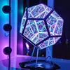 Dodecahedron-Colorful Atmosphere Night Light, Creative Cool InfiniteLoop, E-sports, 4-Dimensional Space 3