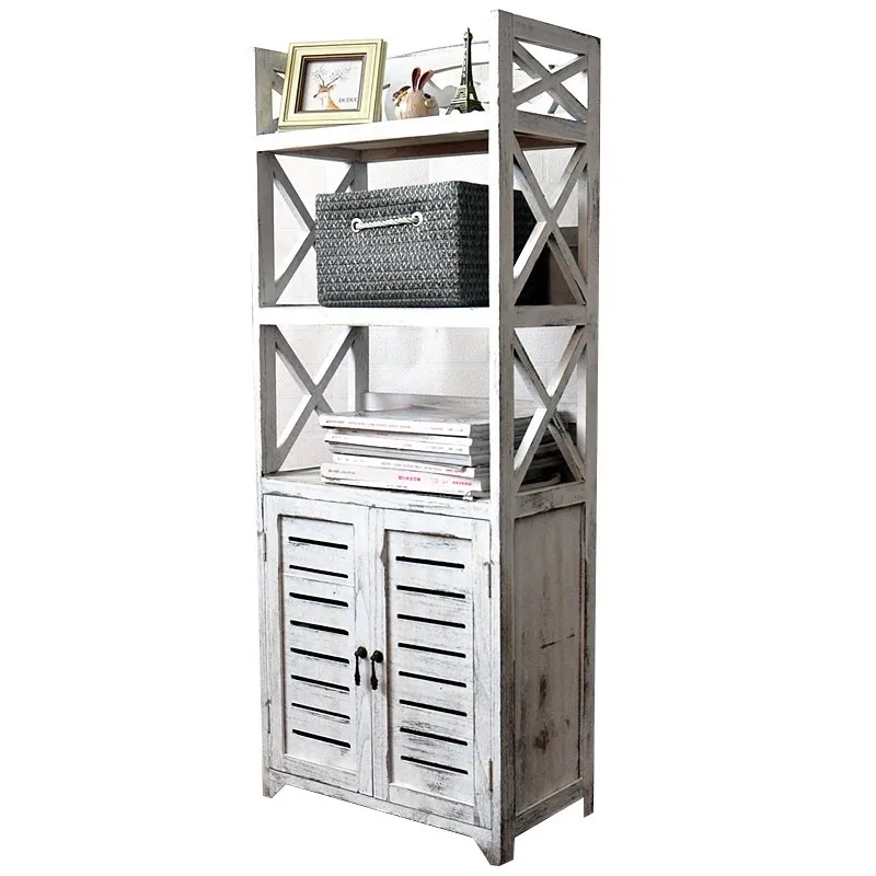 

Pastoral Fashion Book Shelf Shoe Rack Multi-Functional Flower Rack Display Rack Balcony Rack storage cabinet drawer furniture