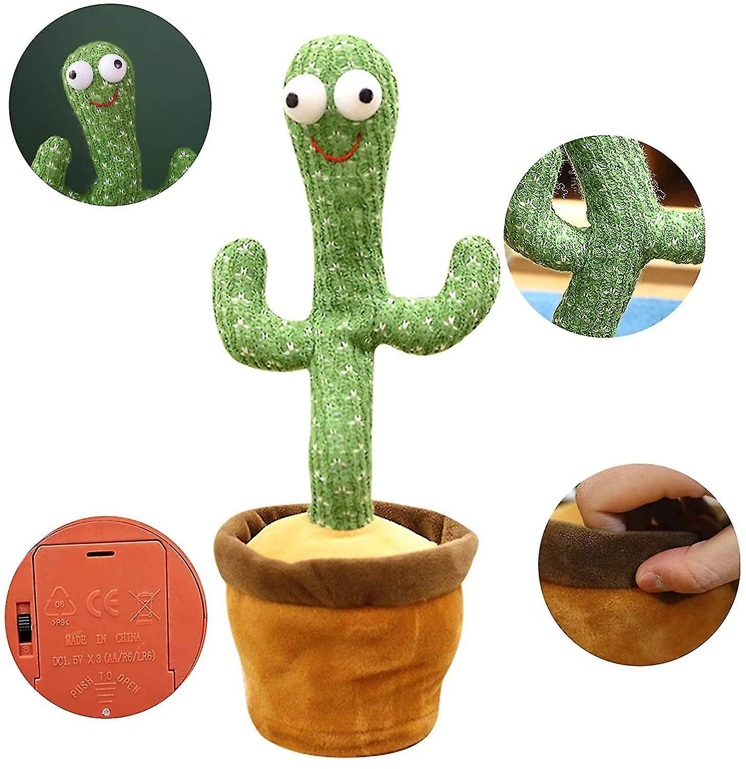 Dancing Cactus Toy Talking Repeat 
