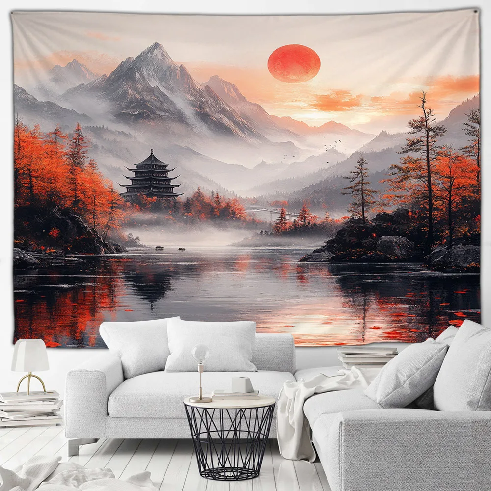 Runtoo Grande albero adesivo da parete rosa fiore di ciliegio floreale adesivi da parete per cameretta soggiorno camera da letto Decor