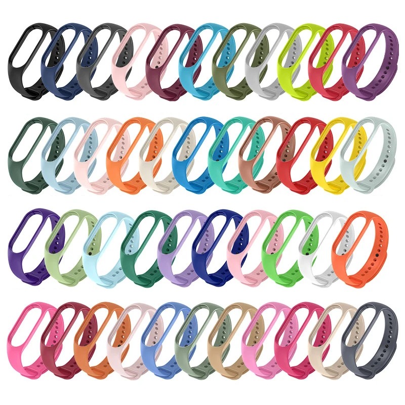 

Силиконовый ремешок для Mi Band 7 6 5 4 3, сменный спортивный браслет для Xiaomi Mi Band 5 6 7