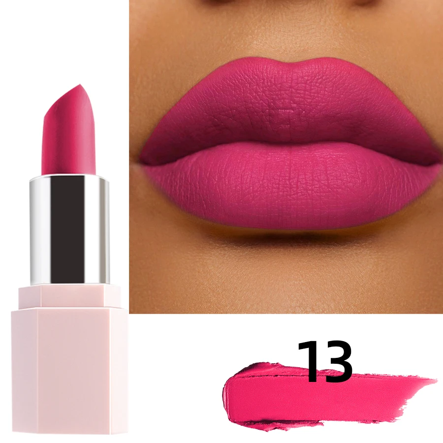 Mattes Samt Lippenstift Langhaltend Wasserfest Lippenfarbe_voghion.com
