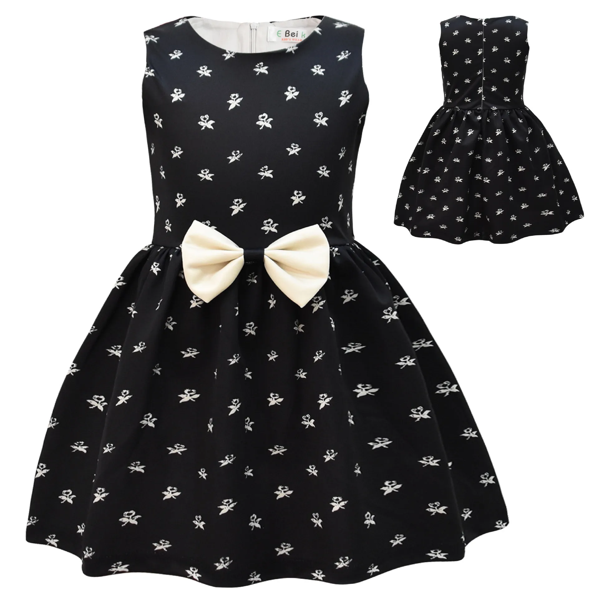 

2023 summer black Kids Cosplay For Girl Costume Vestidos Baby Girls birthday Party Dresses Carnival Costumes children dress