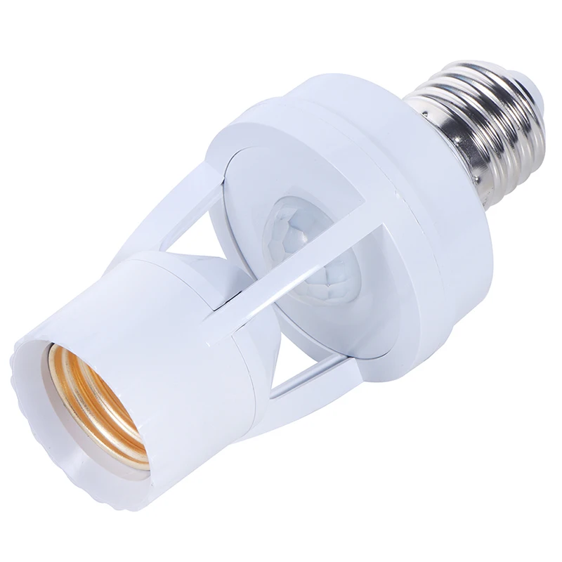 Smart Light Bulb Switch 6A 220V PIR Induction Infrared Motion Sensor E27 LED lamp Base Holder Socket Adapter Converter lithium battery adapter for 14 4 19 2v lion dual usb converter led work light using 3 high brightness led lamp beads brand new