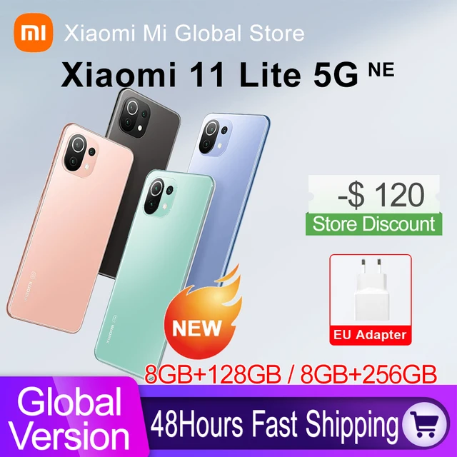 Global Version Xiaomi 11 Lite 5G NE Smartphone 5G 128GB 256GB Snapdragon 778G 6 55 AMOLED