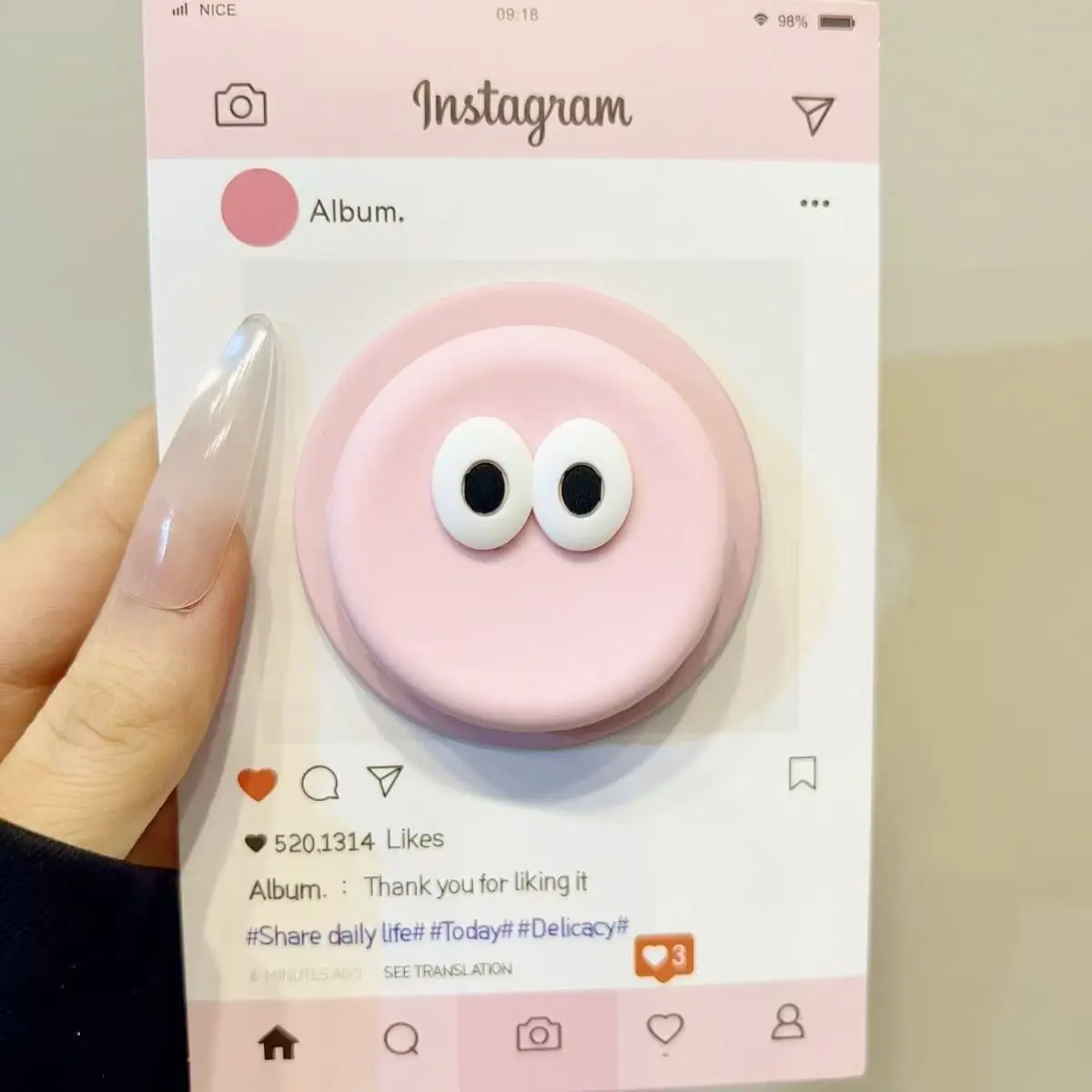 3D Eye Silicone Magnetic Phone Holder and Expanding Stand