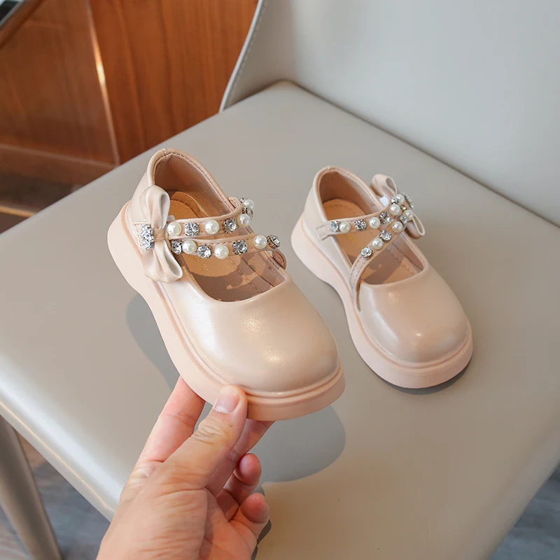 Leather Kids Shoes for Girls Autumn Dress