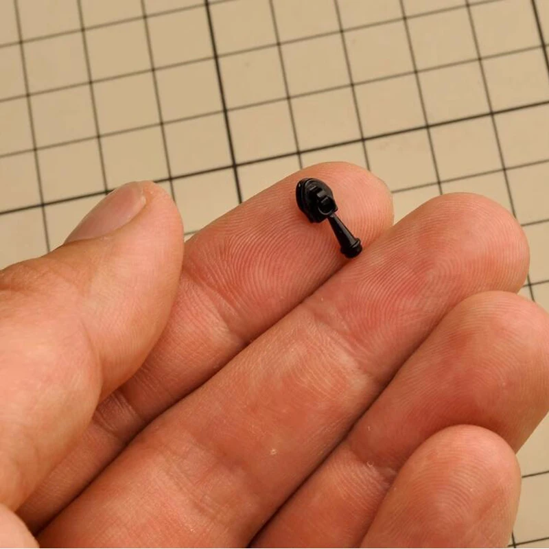 10-100pcs 00# Nylon Zipper Heads Mini Zips Sliders for DIY Zipper Accessories Doll Clothing Sew DIY White Black 00# Heads