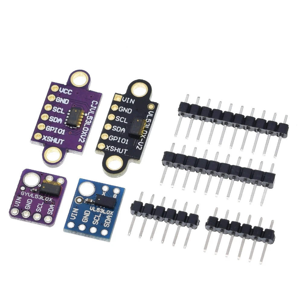 Laser Rangefinder Distance Meter VL53L0X Time-of-Flight (ToF) Laser Ranging Sensor Breakout 940nm GY-VL53L0XV2 Laser Distance Module I2C IIC 3.3V/5V for Arduino