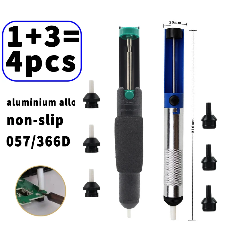 Desoldering Suction Pump Desoldering Pump Desoldering Tool Electrothermal Solder Sucker Desoldering Pump Suction Tin Vacuum Soldering Iron Desolder Gun Plastic Powerful Soldering Sucker Pen Removal Hand Welding Tools