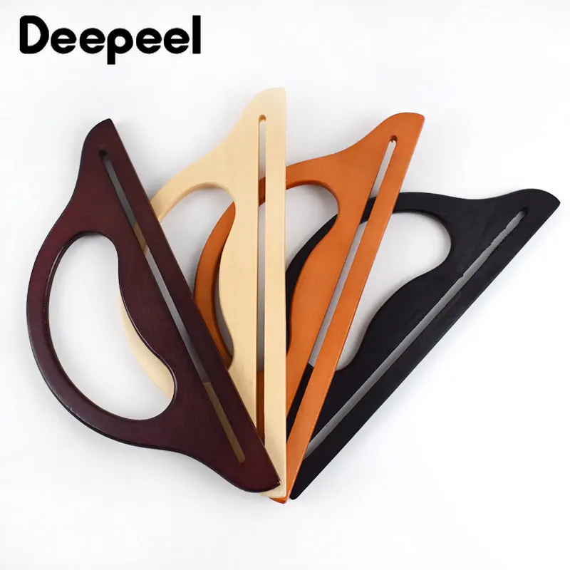 1 Pair 30/25*12cm Wood Bags Handle Purse Frame Replace Wooden Frames Closure Kiss Clasp DIY Handmade Sewing Brackets Bag Handles 1pc 14 20 30cm bag wood handle wooden bags closure kiss clasp purse frames lock buckles handles diy sewing brackets accessories