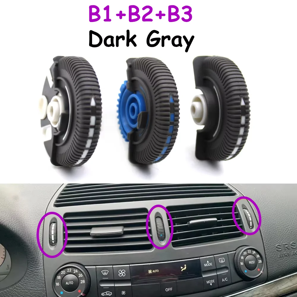 W211 2/3PCS Vorne Links Rechts Klimaanlage Ac Vent Basis Roller Knopf Für Mercedes Benz E Klasse 2003-2008 E230 E280 2118300054 – Detail 10