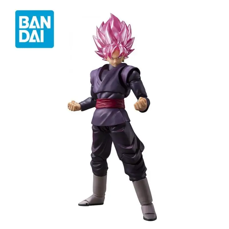 

In Stock Dragon Ball Shf Pink Hair Son Goku Zamasu Action Figures Pvc 15Cm Model Desktop Decorations Children Birthday Gift