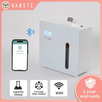 NAMSTE Smart WIFI APP Control Essential Oil Diffuser Smart Aromatherapy Diffuser 3000m³ Metal Shell for Home Hotel HVAC System 1