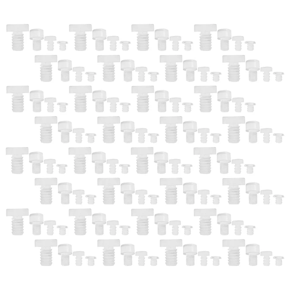 

200 Pcs Furniture Anti-collision and Rubber Particles Cupboard Non-adhesive Pads Pvc Drawer Bumpers