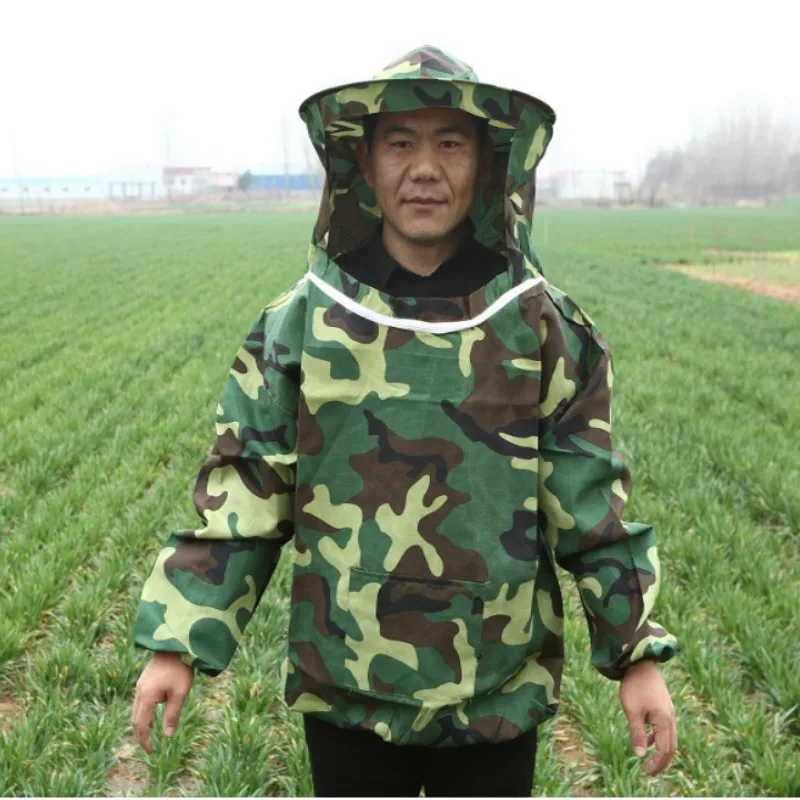 Siamese Beekeeping Suit Beekeeping Clothing with Hat Anti-bee Bite Equipment Farming Coverall