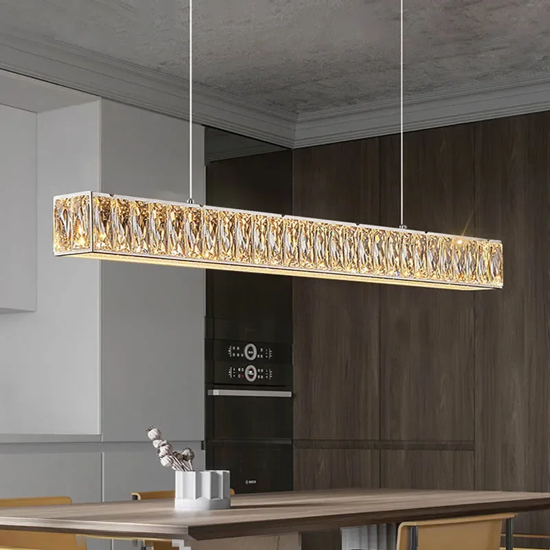 

Crystal chandelier modern shop bar restaurant cafe luxury ceiling simple home interior one note golden LED chandelier