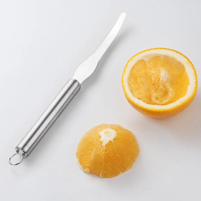 Couteau à éplucher en acier inoxydable, coupe-citron et Orange, ustensile  de cuisine
