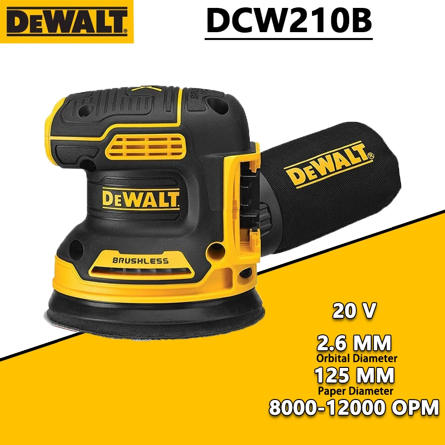 DEWALT DCW210B 20V Brushless Cordless Random Orbital Sander