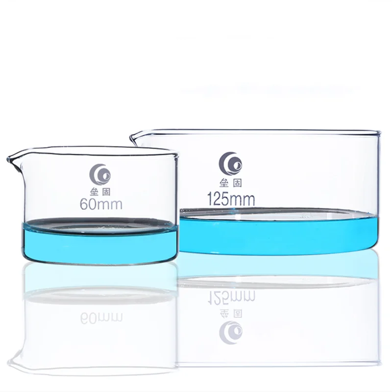 1pc High borosilicate glass crystallizing dish Circular dish Laboratory High temperature resistance lab glass supplies petri culture dish