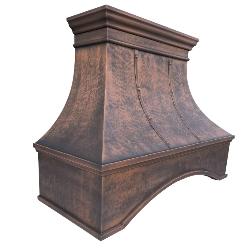 Wholesale Price Copper Kitchen Range Hood Cover Home Appliance Copper Wall Mounted Cooker Hood - Image 5