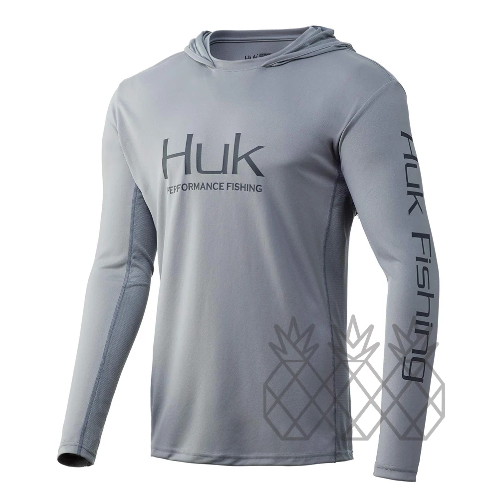 Chemise Huk Performance Grise Homme XL – Manches Longues, Légère Et Respirante Pour La Pêche