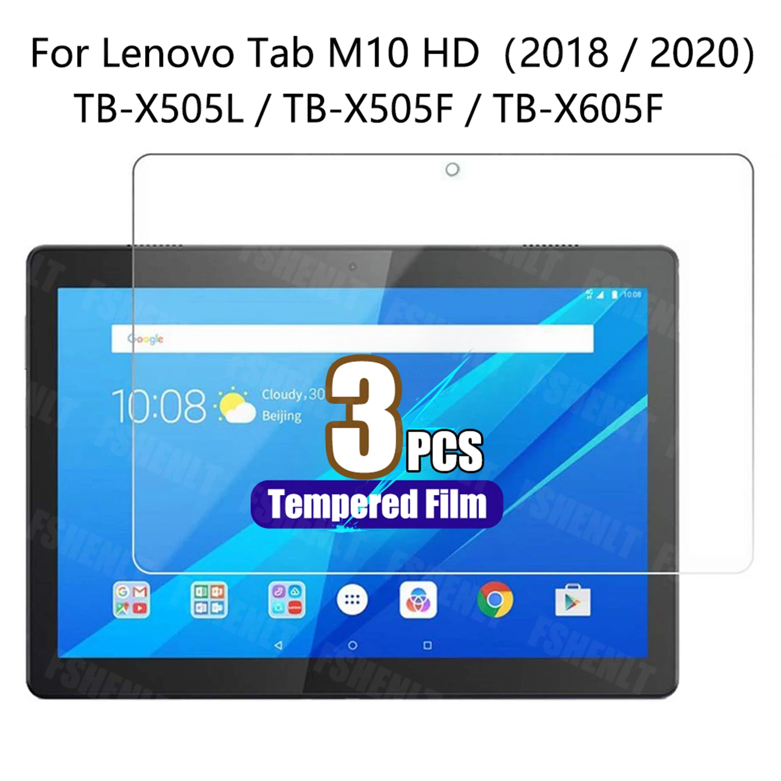 

Screen Protector for Lenovo Tab M10 10.1" 2018 TB-X505F TB-X505L Smart Tab M10 HD 2020 TB-X605F Tempered Glass Film 10.1 inch