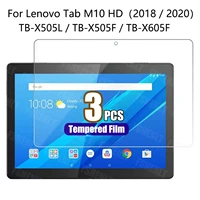 Screen Protector for Lenovo Tab M10 10.1" 2018 TB-X505F TB-X505L Smart Tab M10 HD 2020 TB-X605F Tempered Glass Film 10.1 inch 1