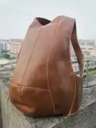 Genuine Leather Men's Backpack Business Messenger Male Shoulder Casual Tote Men Bagpack Large Travel Bag Mini Hand Bag Neweekend