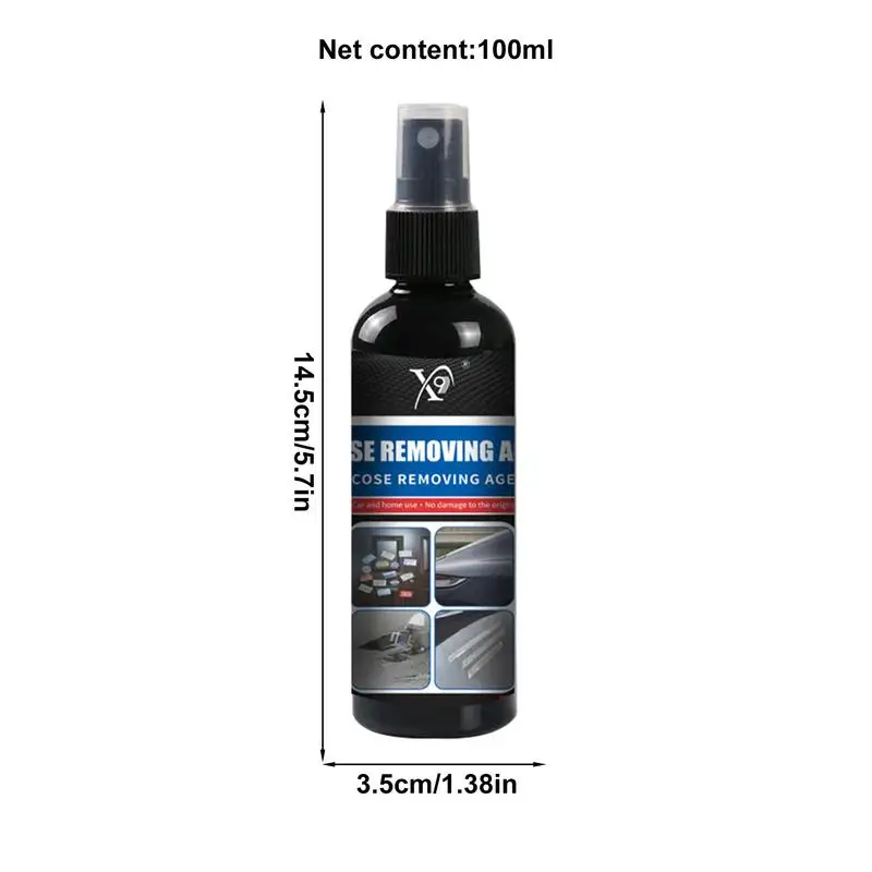 Glass Adhesive Remover Spray Car Emblem Removal Spray Advertising Sticker Glue Remover Car Label For Metal Glass Floor