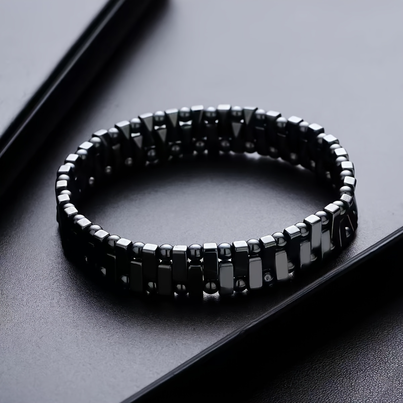 Elegant Natural Terahertz Magnetic Bracelet - Empty Classic Fashion Men's and Women's Hand Bracelet