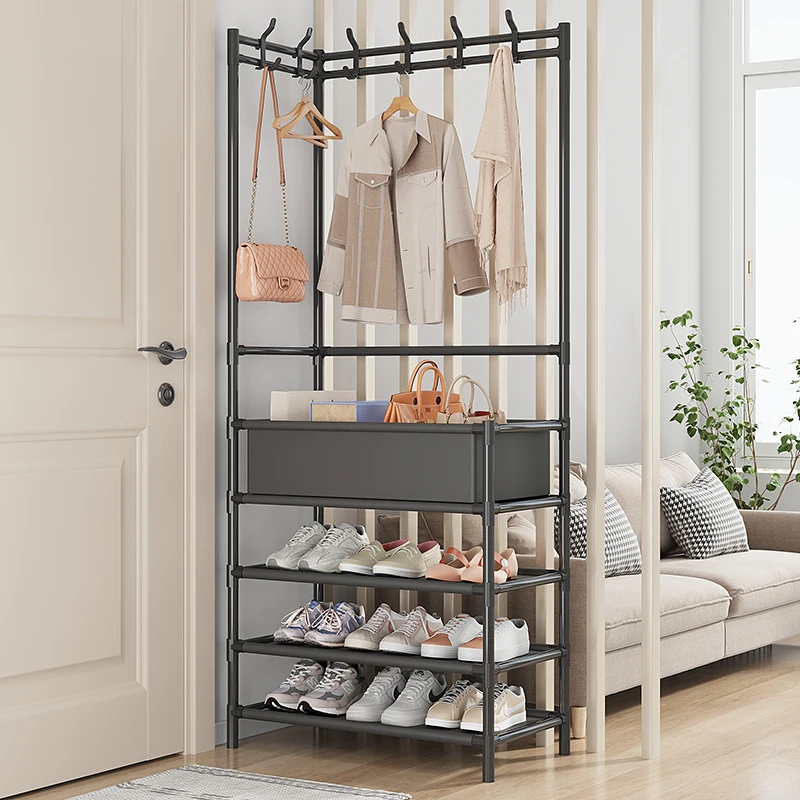 1pc Four Layers Cloth Fabric Assembled Shoe Rack, Simple & Modern Dustproof Storage  Rack For Home, Bedroom, Dorm Room, Etc.