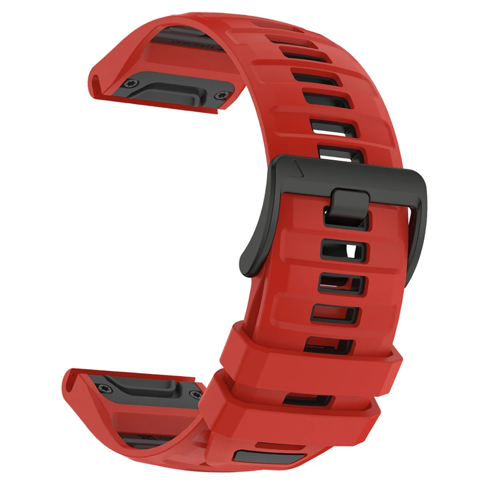 Enhanced Silicone Sports Strap - Outdoor QuickFit Bracelet, 22-26mm
