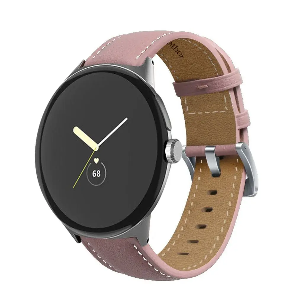 Soft Loop Smart Watch Accessories Replacement Leather Bracelet Strap For Google Pixel Watch