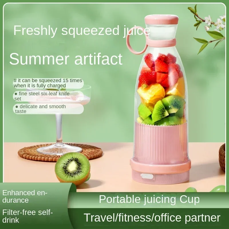 Kitchen electric orange juice extractor, portable blender with bottle, wireless fresh juice extractor, blender 2