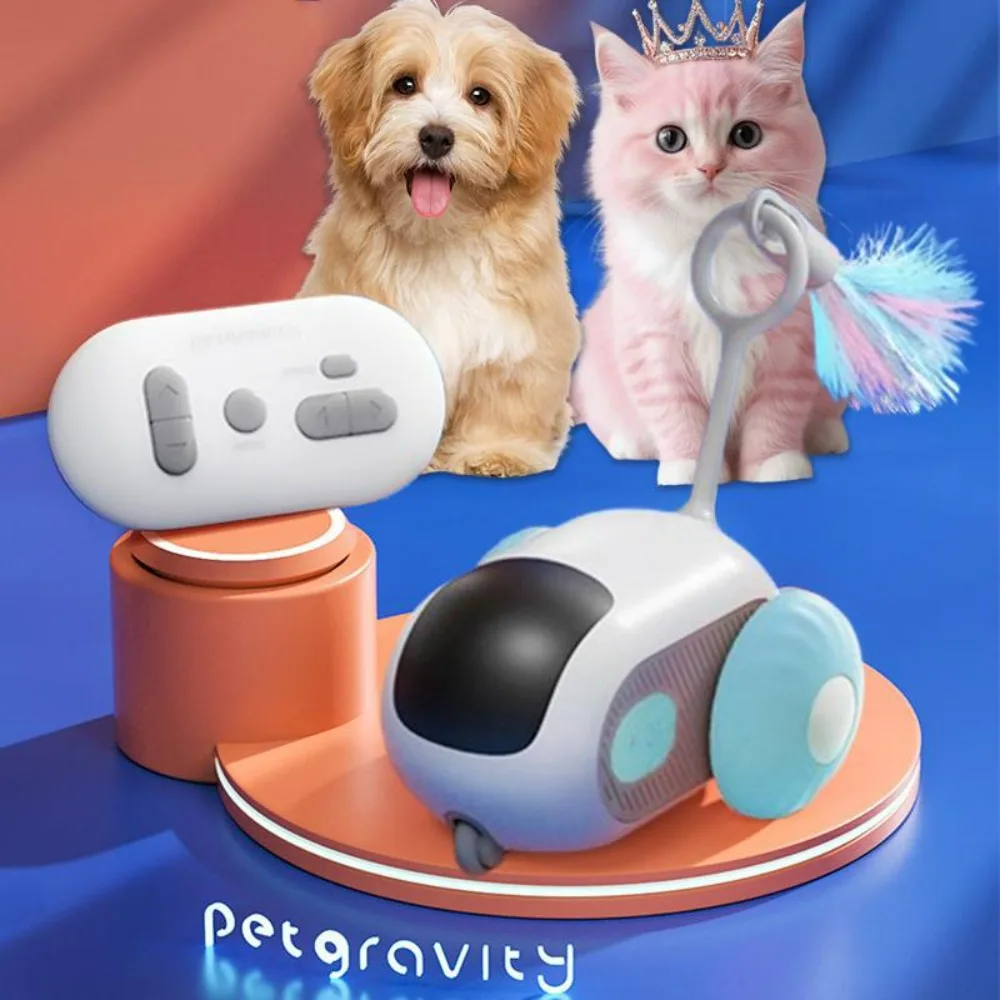 

Interactive Smart Electric Pet Toy Car,Indoor Rolling Car,Multifunctional Mode Remote Control,USB Charging Cable